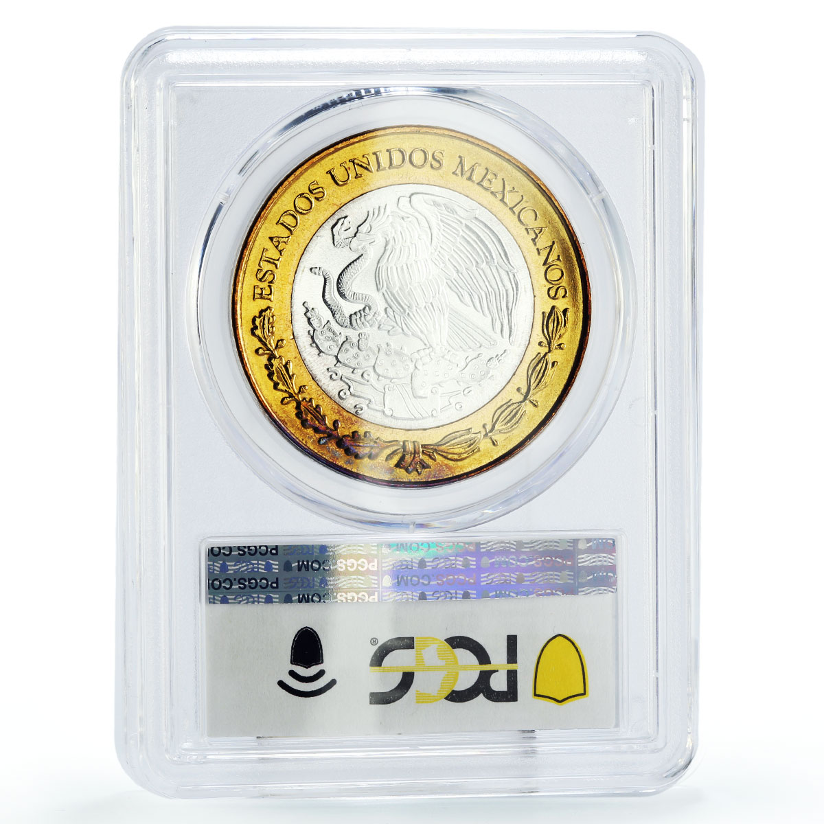 Mexico 100 pesos Federation Anniv. Queretaro Arteaga MS65 PCGS bimetal coin 2004