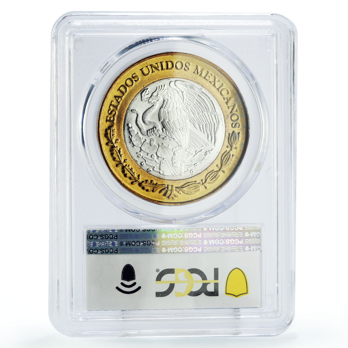 Mexico 100 pesos Federation Anniv. San Luis Potosi MS66 PCGS bimetal coin 2004