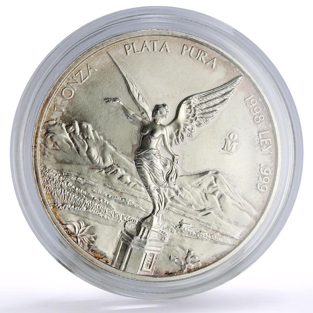 Mexico 1 onza Libertad Angel of Independence silver coin 1998