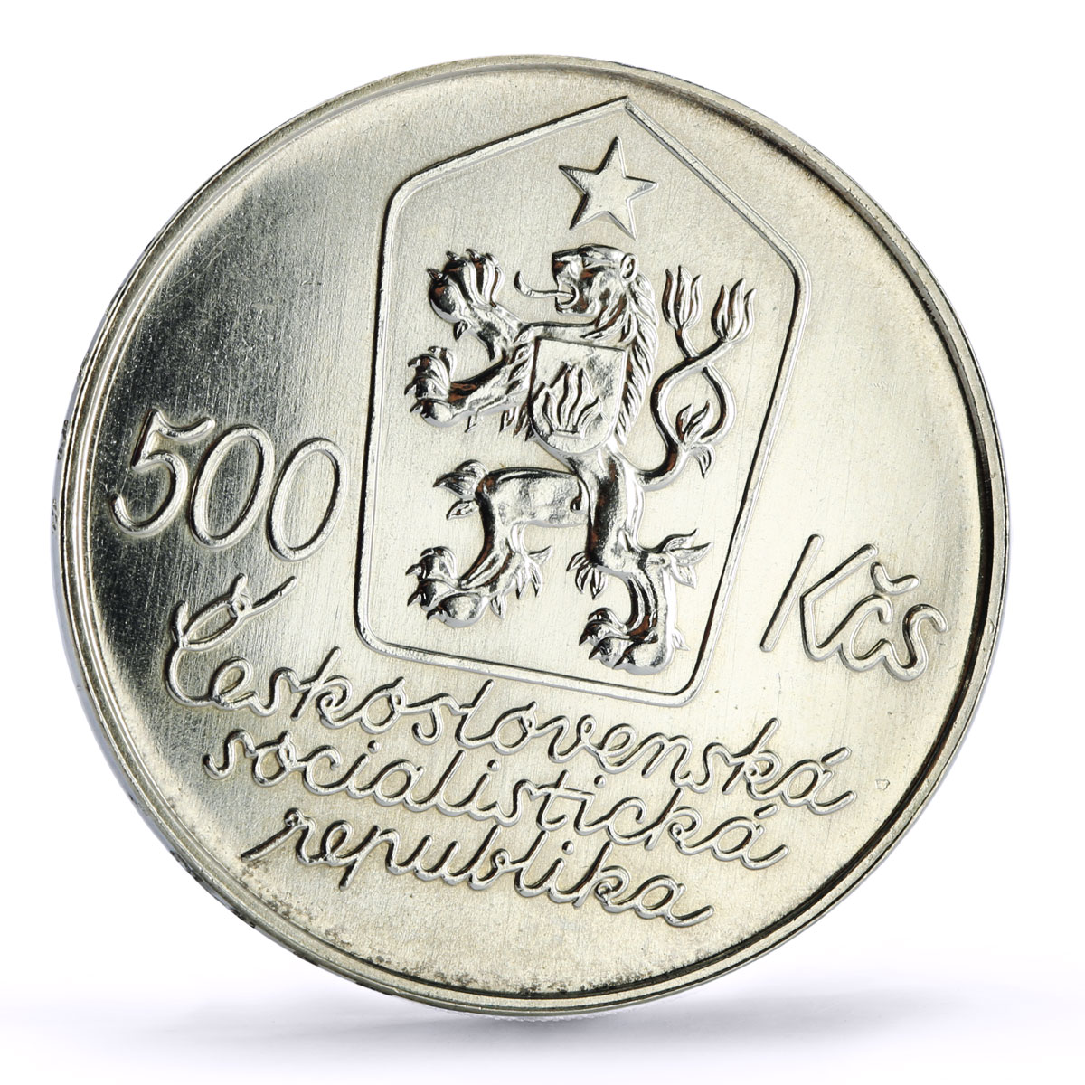 Czechoslovakia 500 korun Painter Josef Lada Anniversary Art silver coin 1987