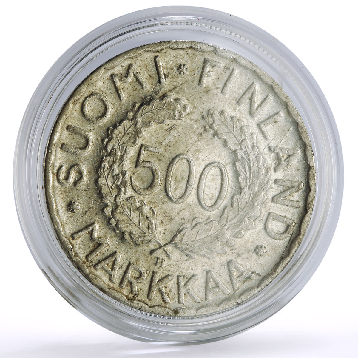 Finland 500 markaa Helsinki Winter Olympic Games Olympics KM-35 silver coin 1951