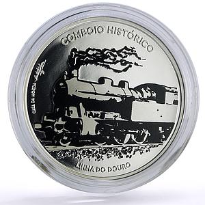 Portugal 7,5 euro Ibero-American Railways Linha Douro Train silver coin 2020