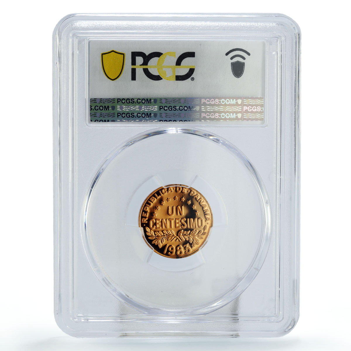 Panama 1 centesimo Regular Coinage Urraca KM-22 PR67 PCGS bronze coin 1983