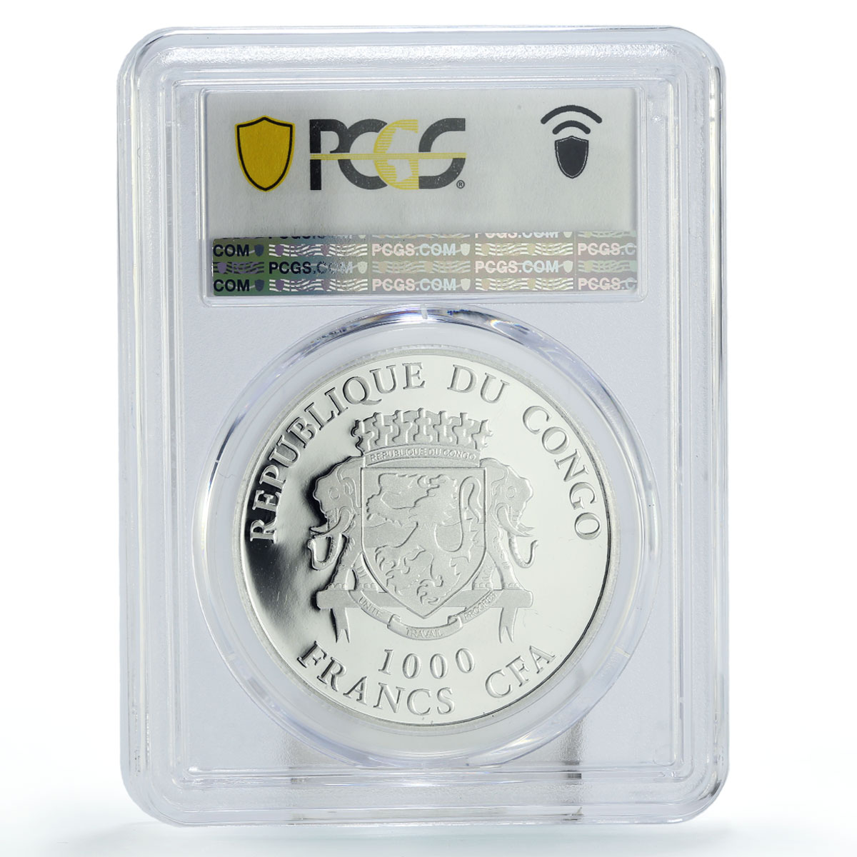 Congo 1000 francs Lunar Year of the Monkey Lucky PR69 PCGS silver coin 2016