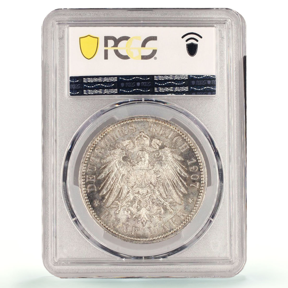 Germany Prussia 5 mark Regular Coinage Wilhelm II MS66 PCGS silver coin 1907
