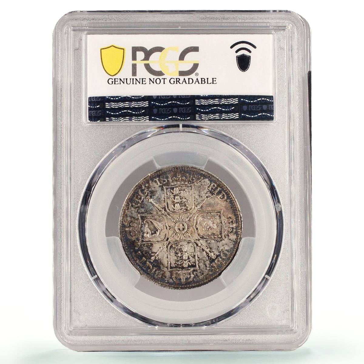 Great Britain 1 florin Regular Coinage Queen Victoria AU PCGS silver coin 1887