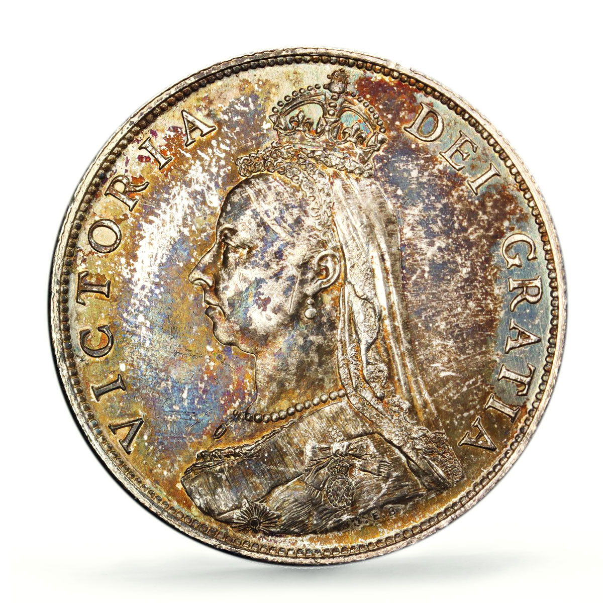 Great Britain 1 florin Regular Coinage Queen Victoria AU PCGS silver coin 1887