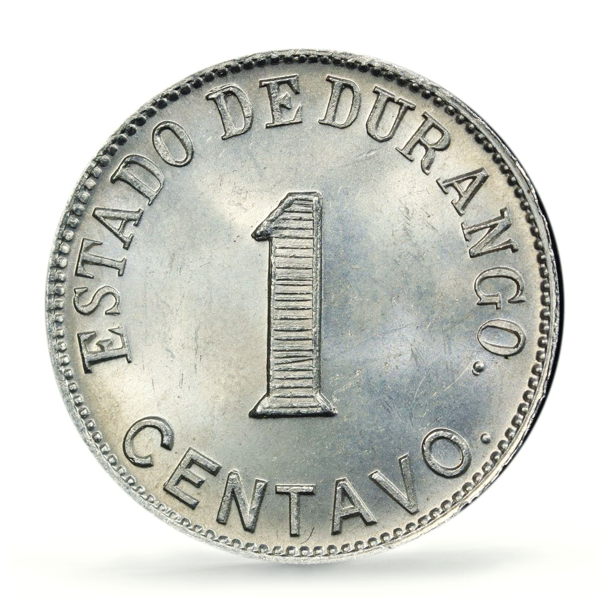 Mexico Durango 1 centavo Regular Coinage KM-628 MS64 PCGS aluminum coin 1914