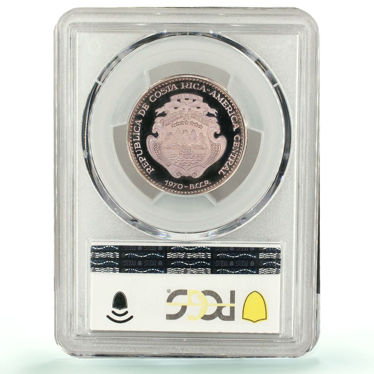 Costa Rica 5 colones Coronado New Carthage Founding PR66 PCGS silver coin 1970