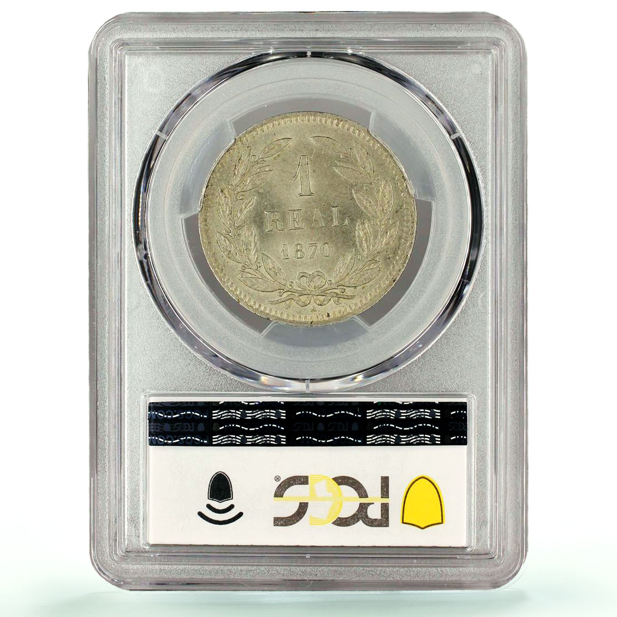 Honduras 1 real Regular Coinage Anchor Bee MS64 PCGS NiBrass coin 1870 A