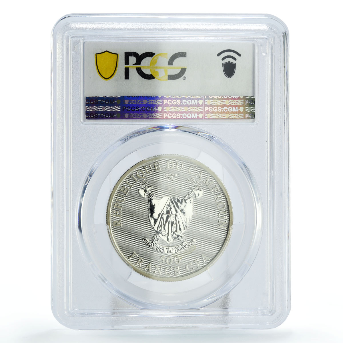 Cameroon 500 francs Zodiac Signs Leo Hologram PR69 PCGS silver coin 2010