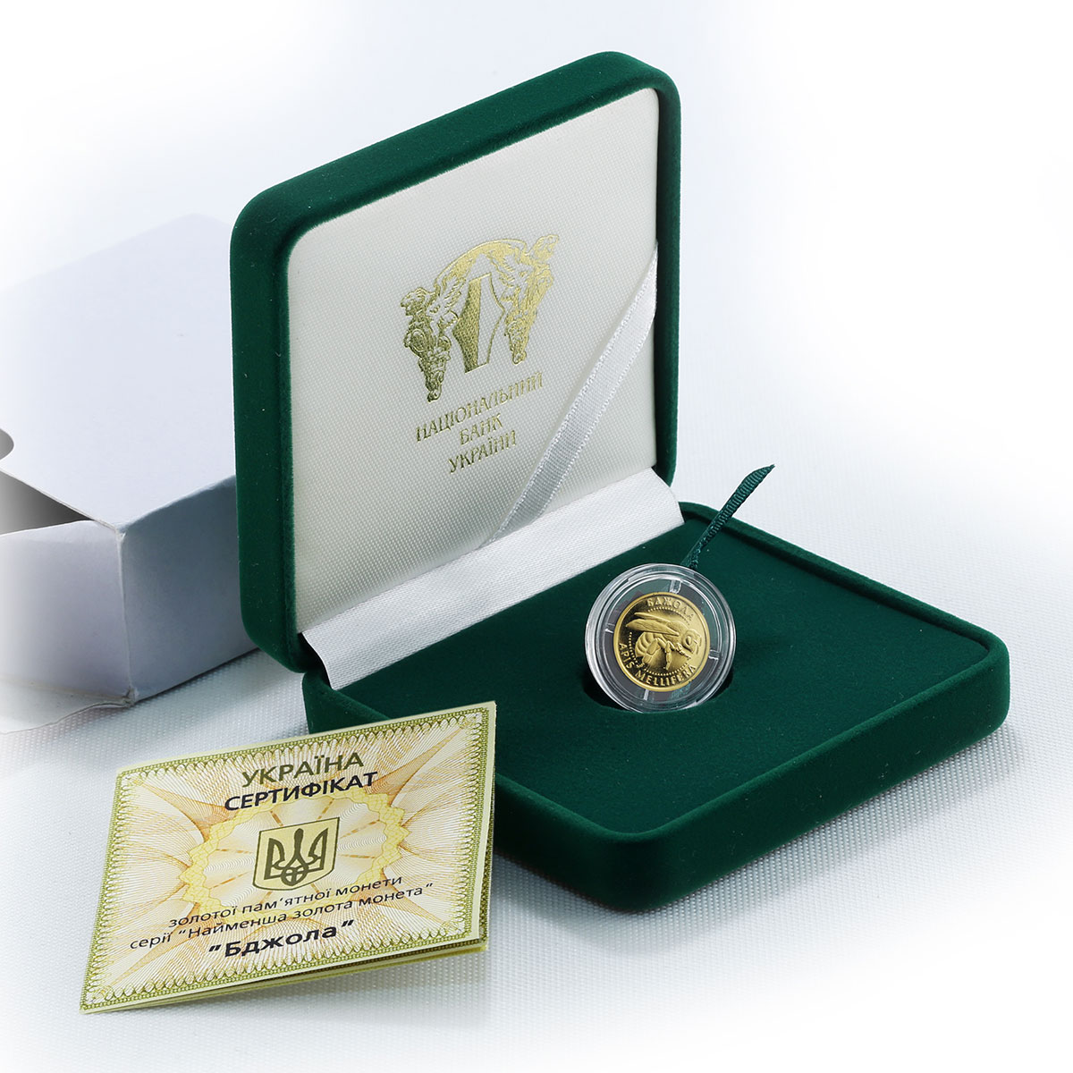 Ukraine, 2 hryvnas, Bee, Wisdom, fertility, gold, coin, 2010