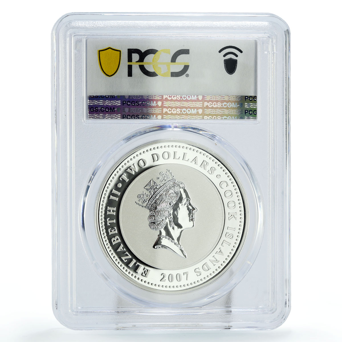 Cook Islands 2 dollars Motorcycles Motorbikes IZH 8 PL69 PCGS silver coin 2007