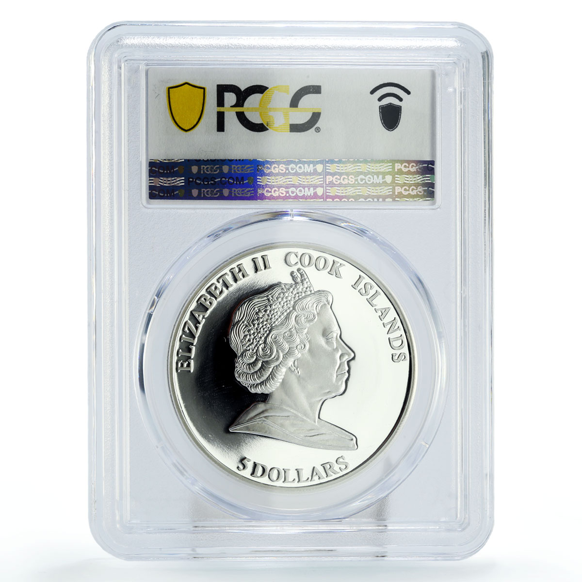 Cook Islands 5 dollars World Flowers Daisy Flora PR68 PCGS silver coin 2011