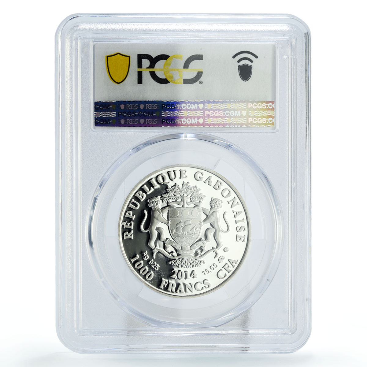 Gabon 1000 francs Zodiac Signs Pisces PR68 PCGS silver coin 2014