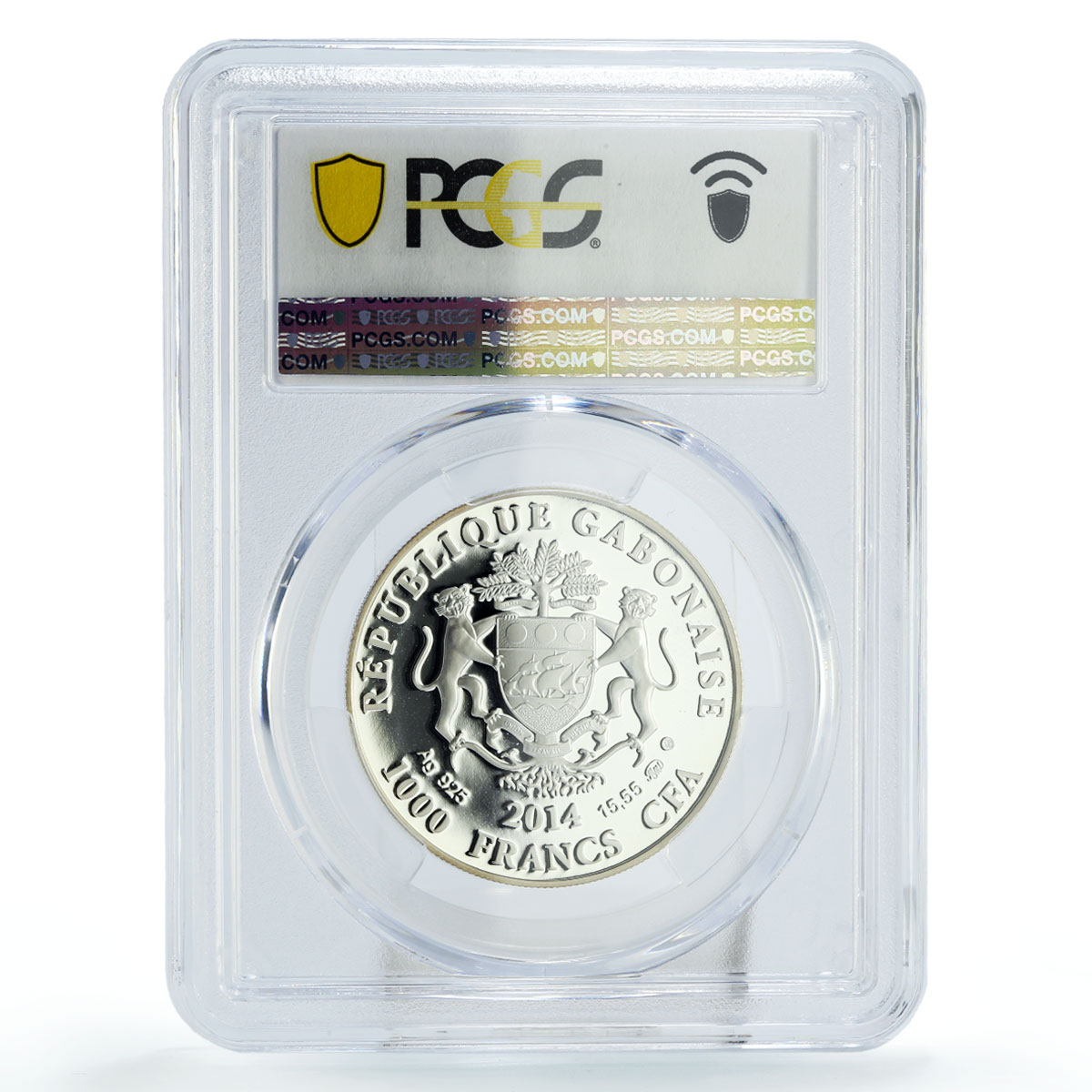 Gabon 1000 francs Zodiac Signs Scorpio PR69 PCGS silver coin 2014