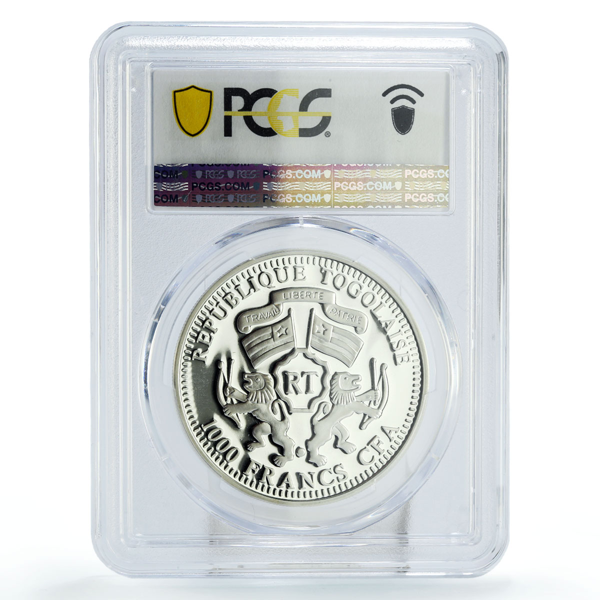 Togo 1000 francs Lunar Calendar Year of the Snake PR68 PCGS silver coin 2013