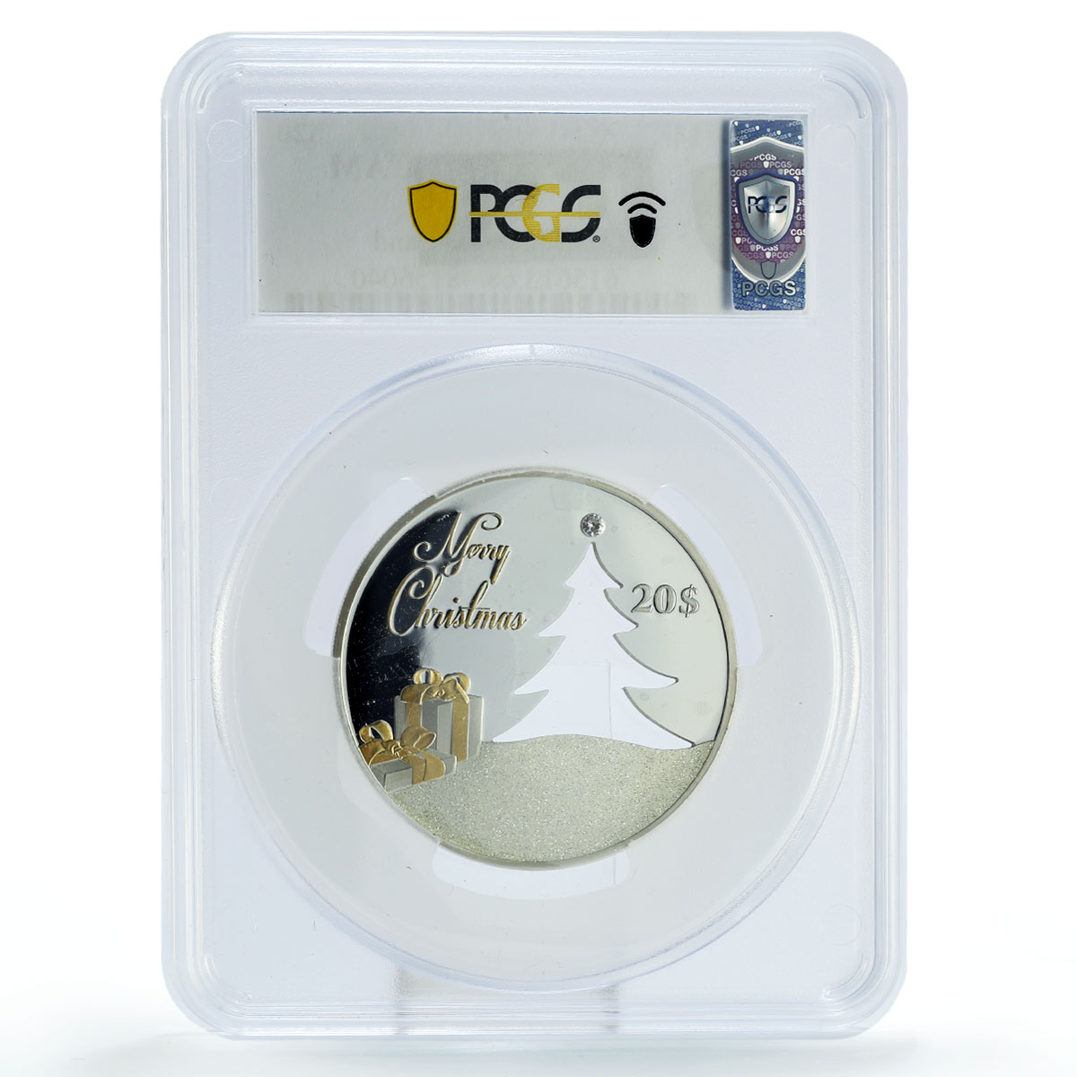 Kiribati 20 dollars Holidays Christmas Gifts Gilt PR68 PCGS silver coin 2012