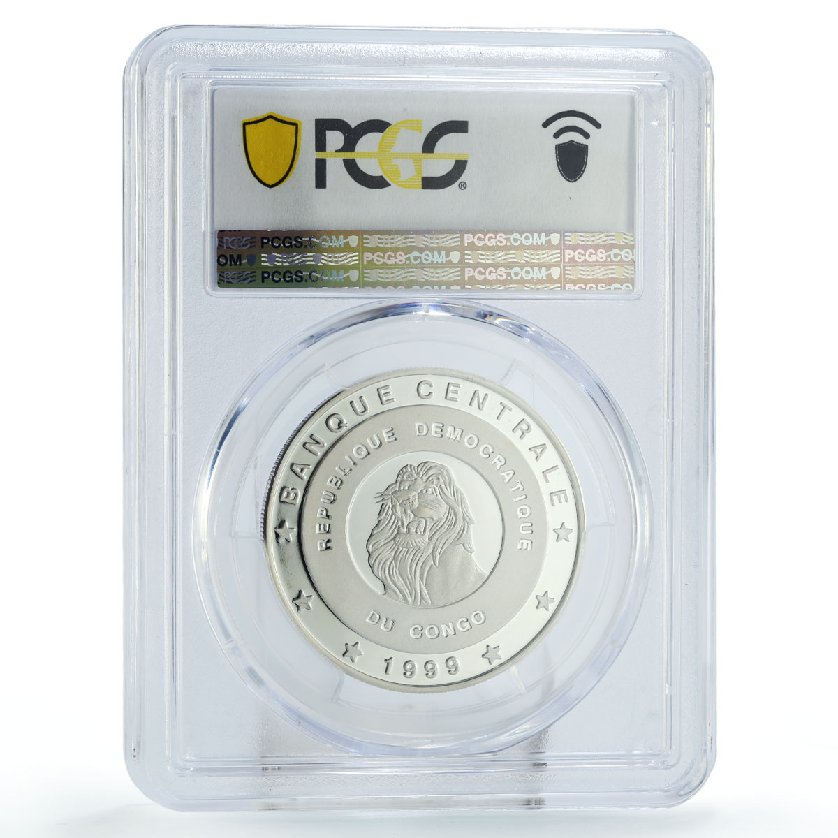 Congo 10 francs Conservation Wildlife Poto Fauna PR69 PCGS silver coin 1999