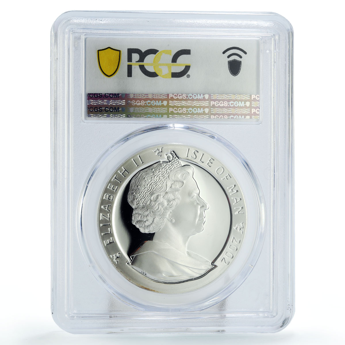 Isle of Man 1 crown Year of the Horse Two Horses PR69 PCGS silver coin 2002