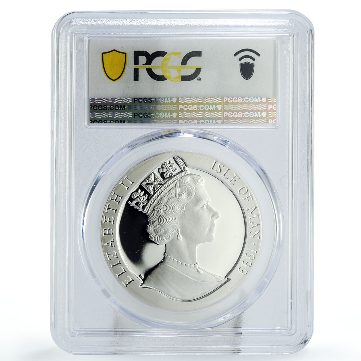 Isle of Man 1 crown Lunar Calendar Year of the Rabbit PR68 PCGS silver coin 1999