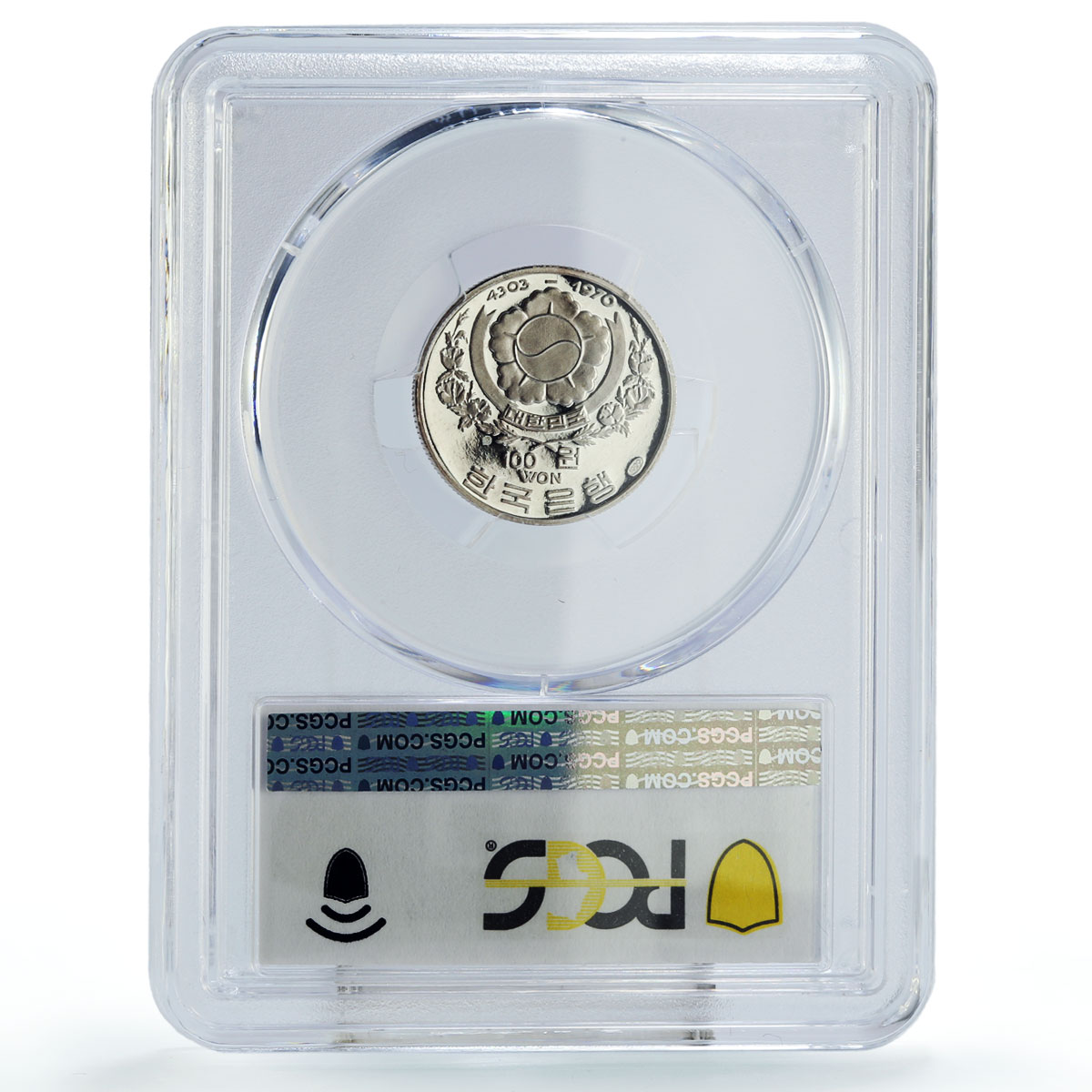 South Korea 100 won Admiral Sun Sin Lee Ship Clipper PR68 PCGS silver coin 1970