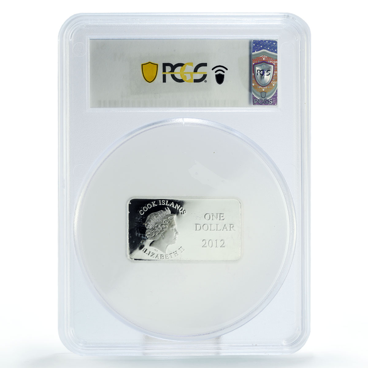 Cook Islands 1 dollar Year of the Dragon Happiness PR67 PCGS silver coin 2012
