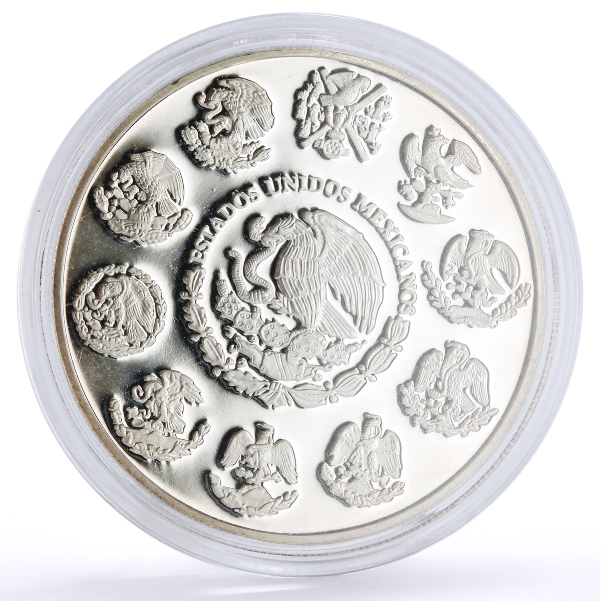 Mexico 10 pesos Millennium Ancient Buildings Architecture proof silver coin 2000