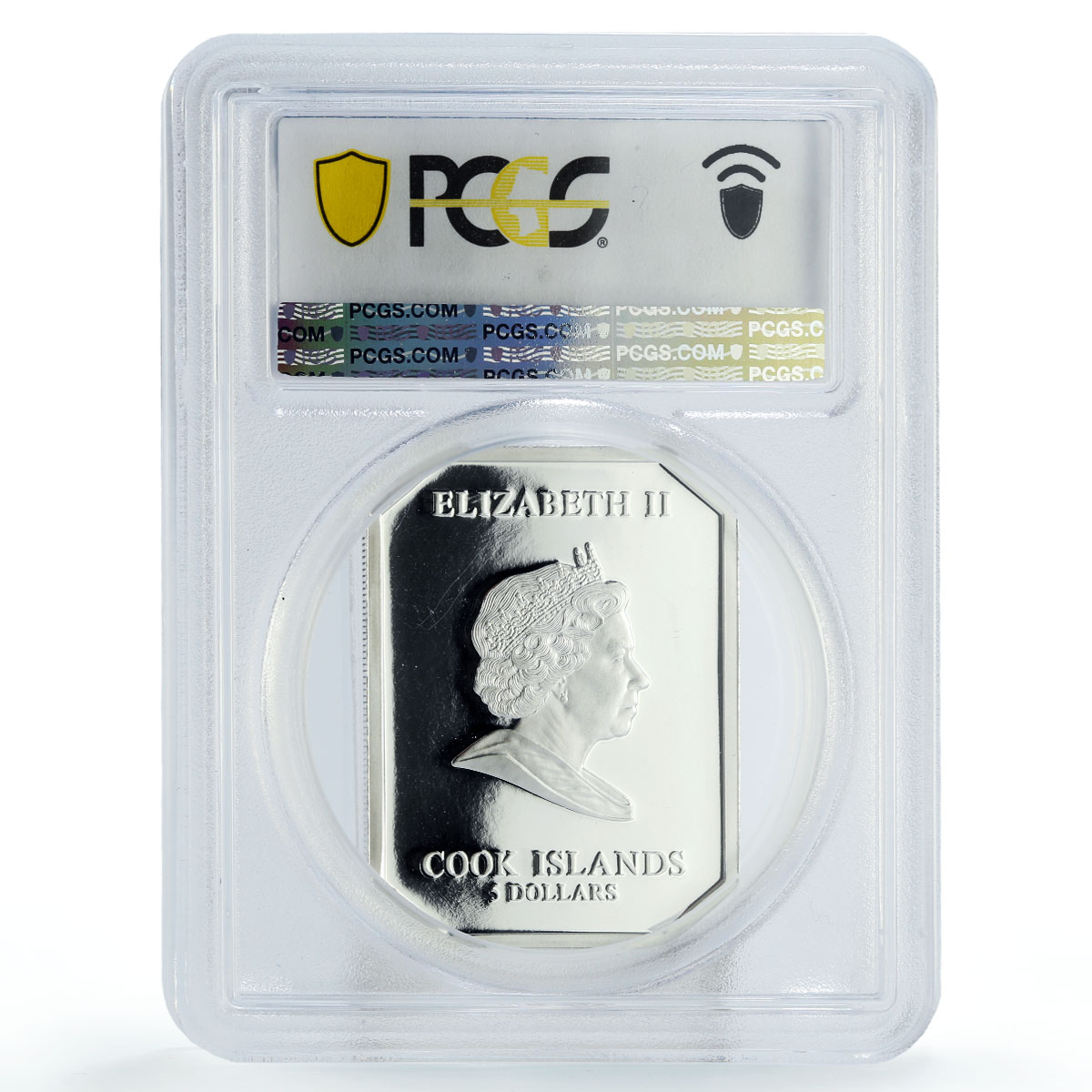 Cook Islands 5 dollars Vatican Art Pieta Gilt PR69 PCGS silver coin 2009