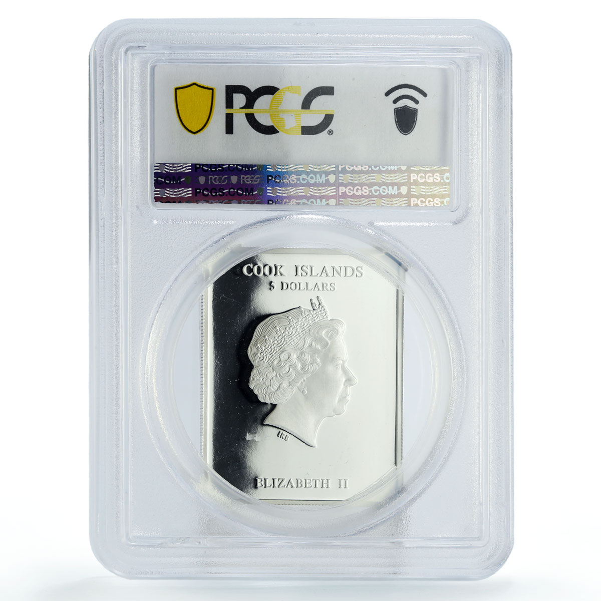 Cook Islands 5 dollars Bingen Saint Hildegard Gilt PR69 PCGS silver coin 2013