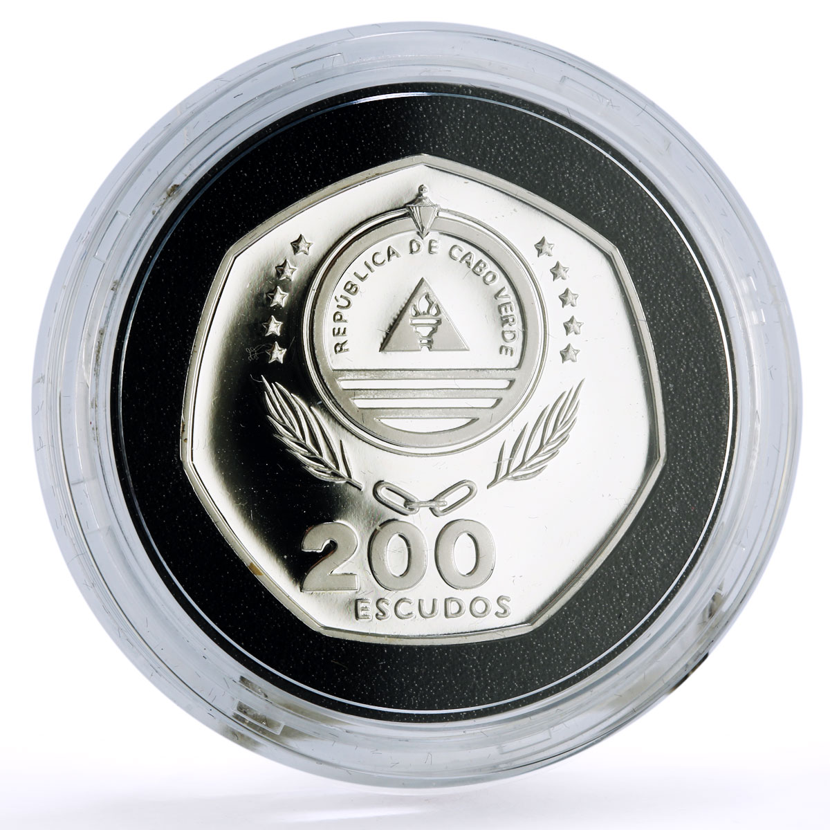 Cape Verde 200 escudos FAO Food World Hunger proof silver coin 1995