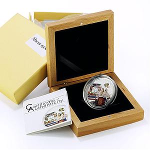 Cook Islands 5 dollars Family Traditions Series Dear Godmother silver coin 2010
