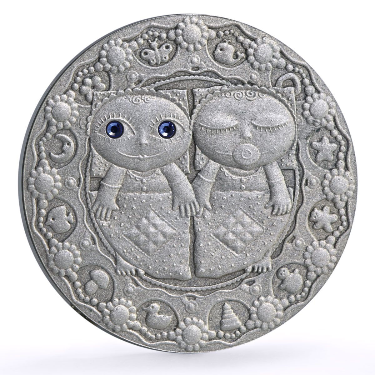 Belarus 20 rubles Zodiac Signs series Gemini silver coin 2009