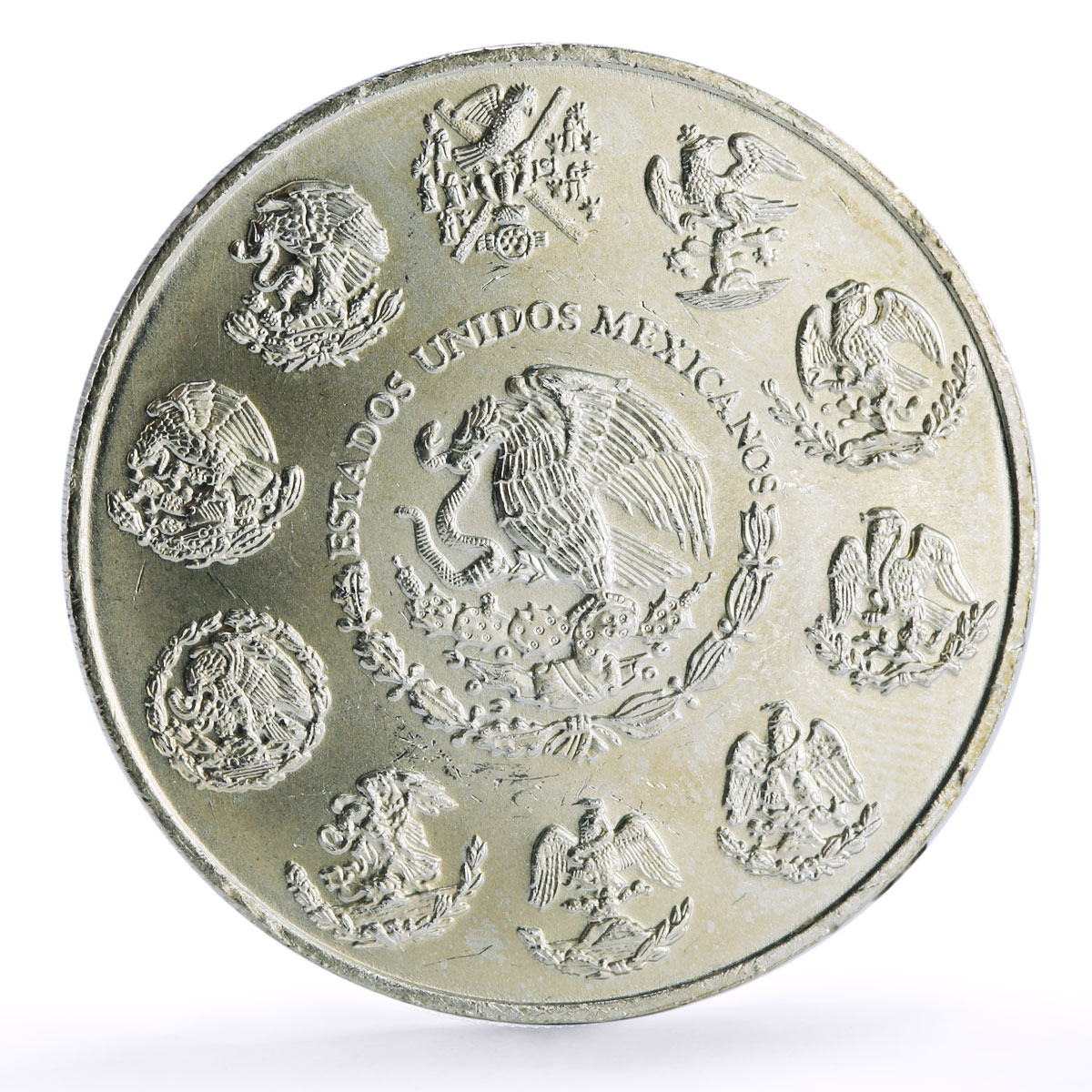 Mexico 5 pesos Endangered Wildlife Animal Aguila Real Bird silver coin 2000