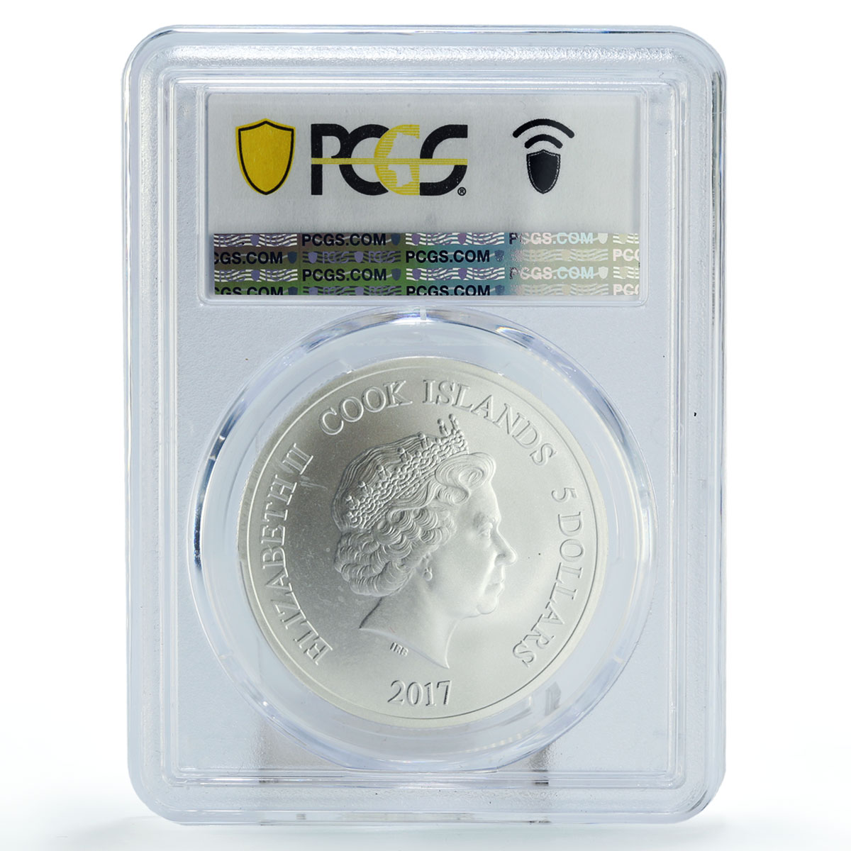 Cook Islands 5 dollars Upper Deck Byfuglien Hockey MS69 PCGS silver coin 2017