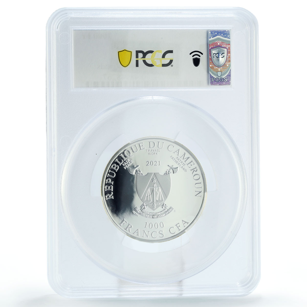 Cameroon 1000 francs Success in Your Hands Cairo Edit PR70 PCGS silver coin 2021