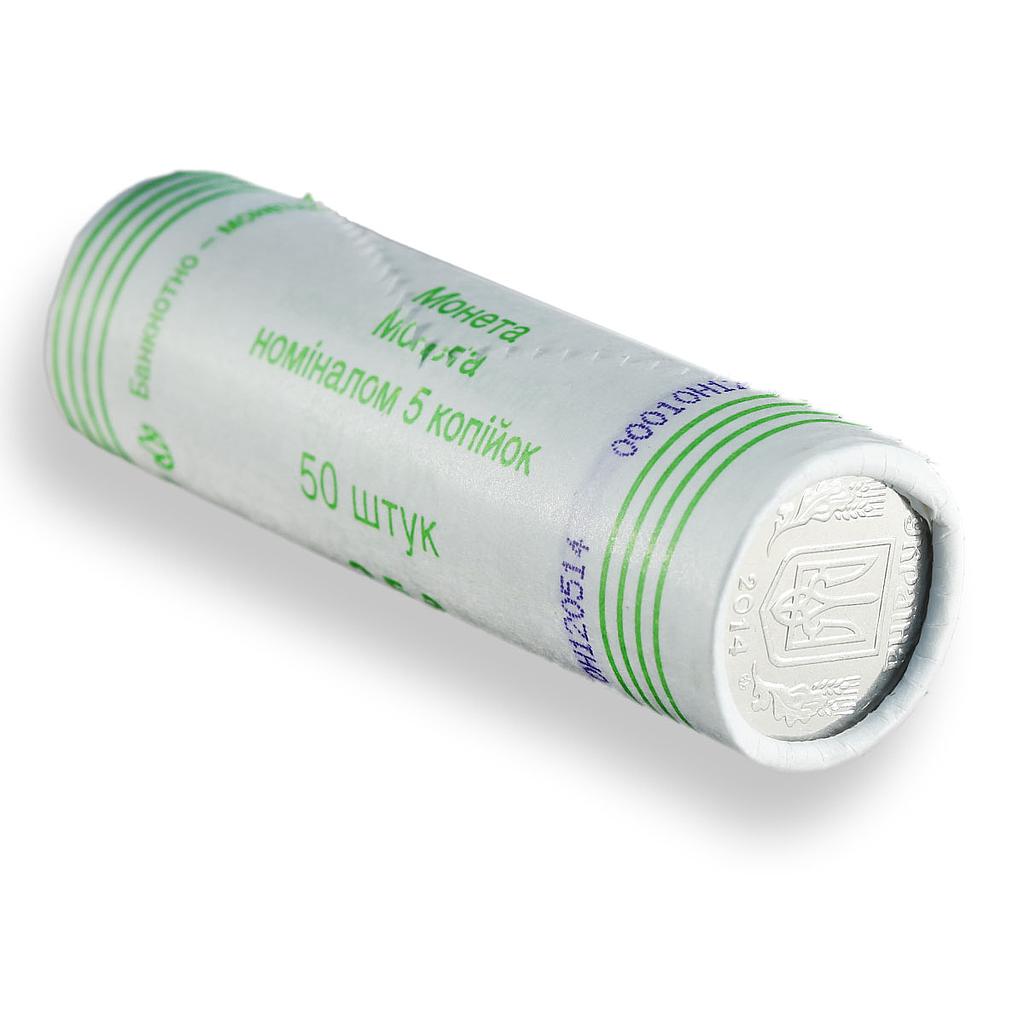Ukraine 5 kopecks roll 50 coins per roll (Random Year)