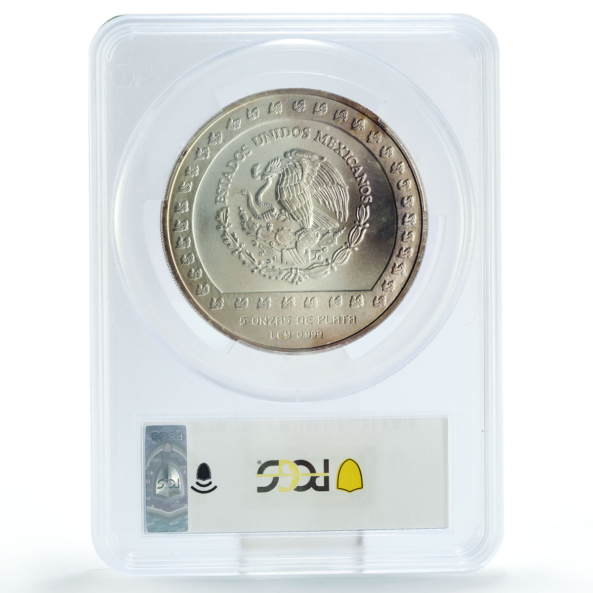 Mexico 10000 pesos Precolombina Piedra de Tizoc MS69 PCGS 5 oz silver coin 1992