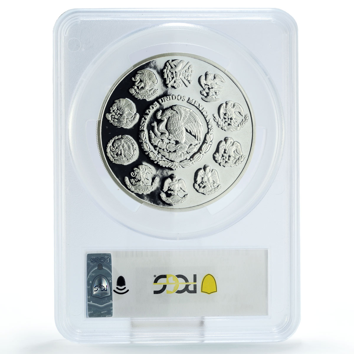 Mexico 20 pesos Chichen Itza Pyramide Kukulcan PR69 PCGS 5 oz silver coin 2011
