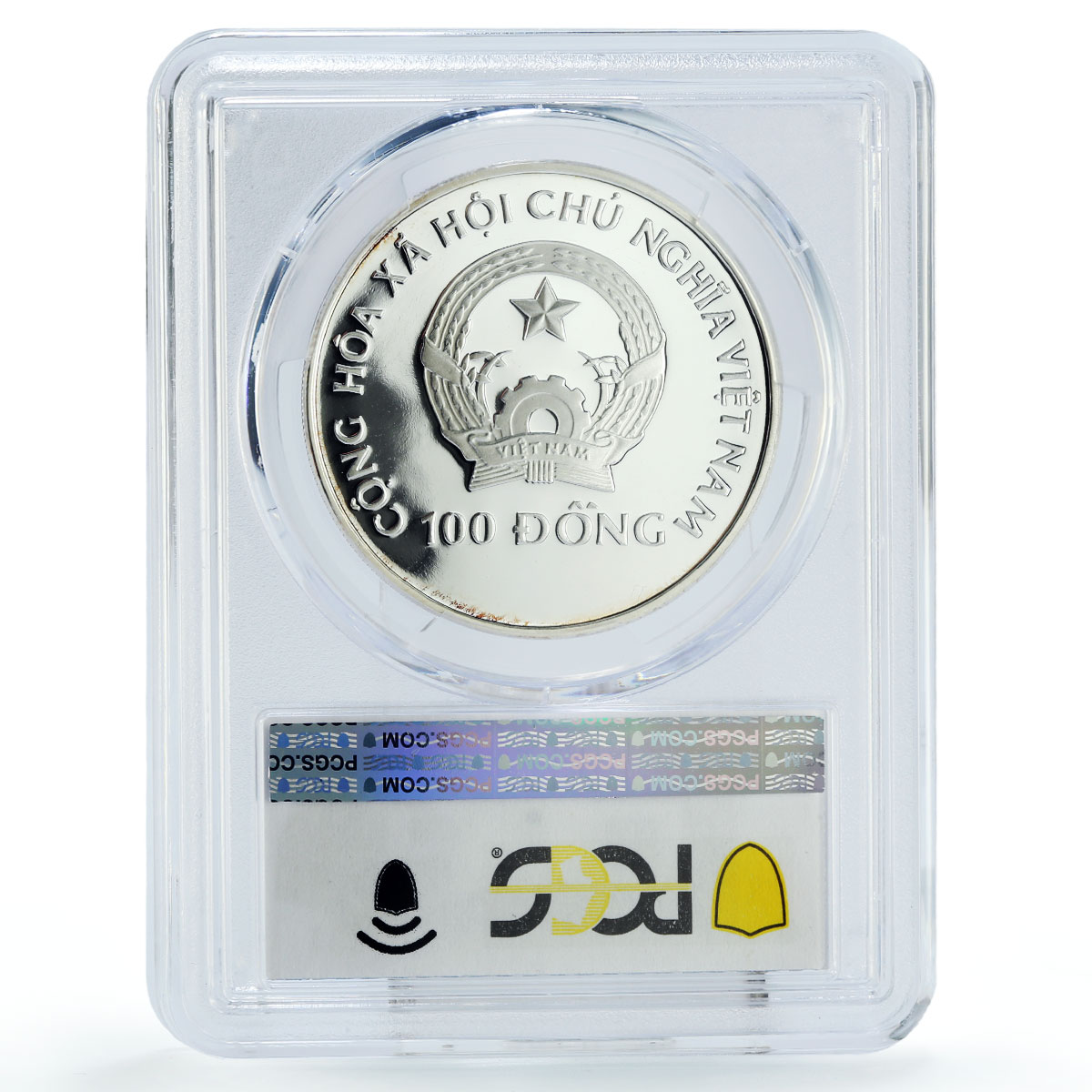 Vietnam 100 dong FAO World Food Day Summit Rice Field PR67 PCGS silver coin 1996