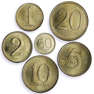 Angola Peoples Republic set of 6 coins Regular Coinage CuNi coins 1975 - 1979