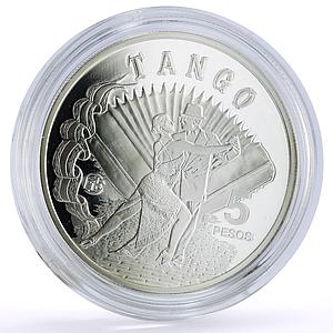 Argentina 5 pesos Ibero-American Dances Customs Tango proof silver coin 2013