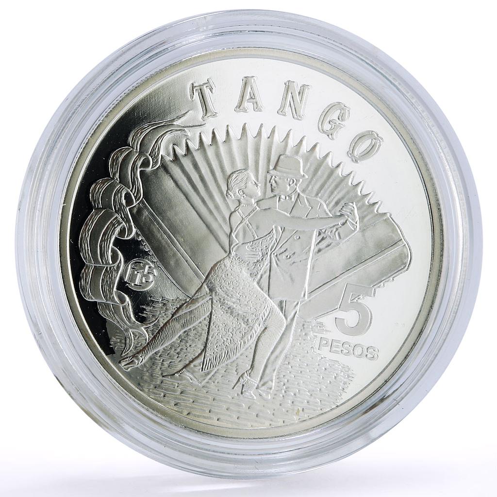 Argentina 5 pesos Ibero-American Dances Customs Tango proof silver coin 2013