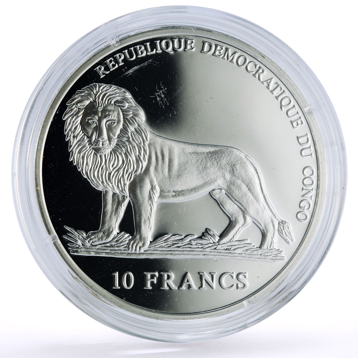 Congo 10 francs Wise Men Biblical Magi Balthasar Camel proof silver coin ND 2005