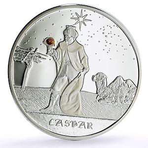 Congo 10 francs Wise Men Biblical Magi Caspar Camel proof silver coin ND 2005