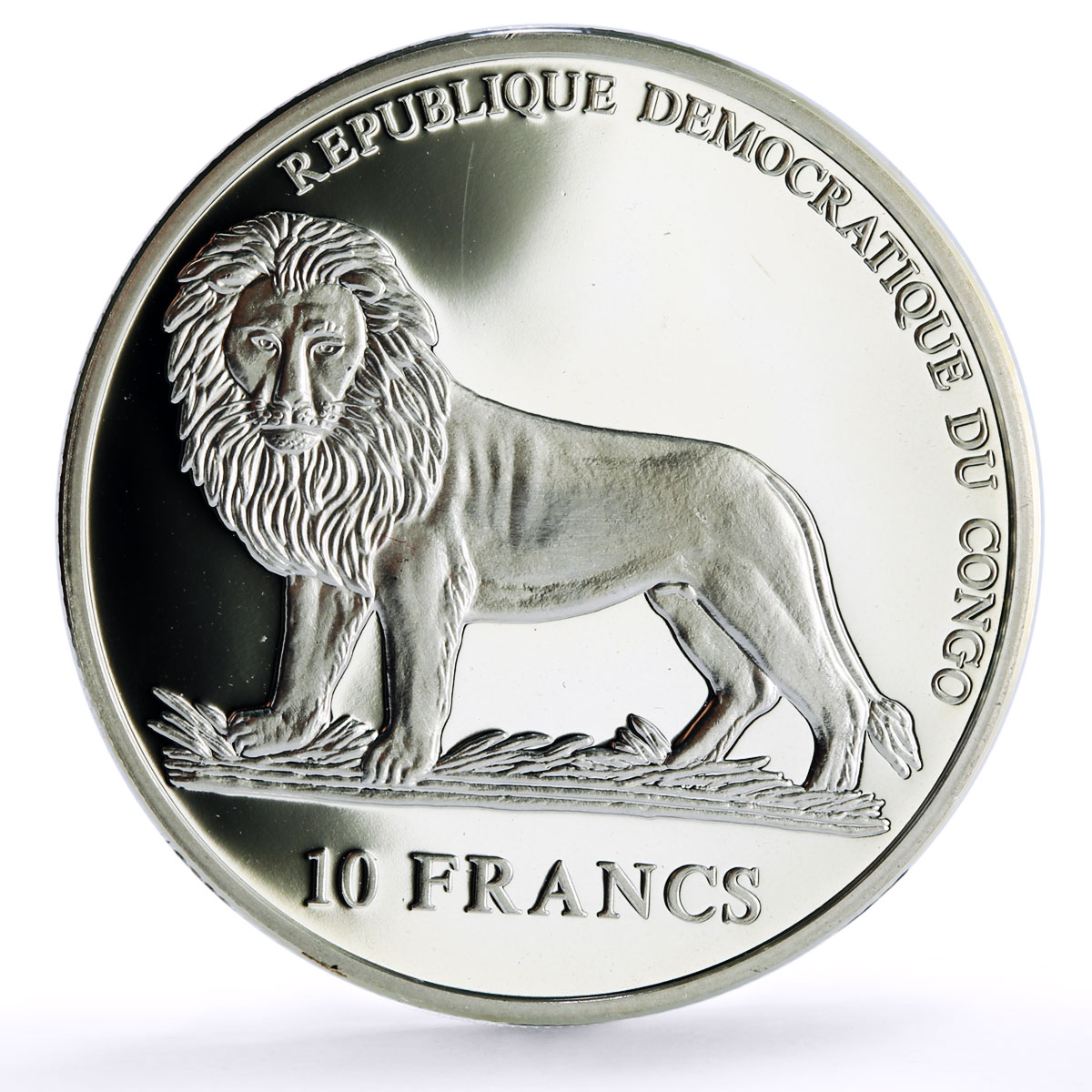 Congo 10 francs Wise Men Biblical Magi Caspar Camel proof silver coin ND 2005