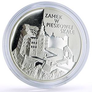 Poland 20 zlotych Pieskowa Skala Castle Architecture proof silver coin 1997