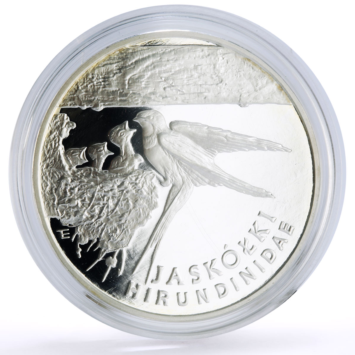 Poland 300000 zlotych Conservatio Barn Swallow Bird Fauna proof silver coin 1993