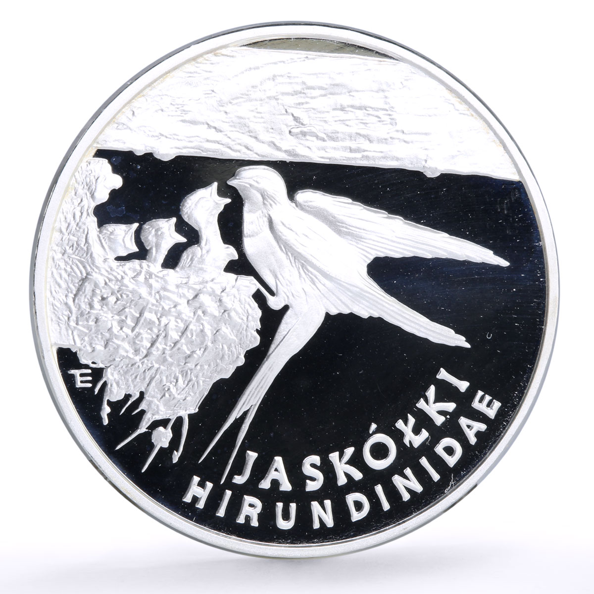 Poland 300000 zlotych Conservatio Barn Swallow Bird Fauna proof silver coin 1993