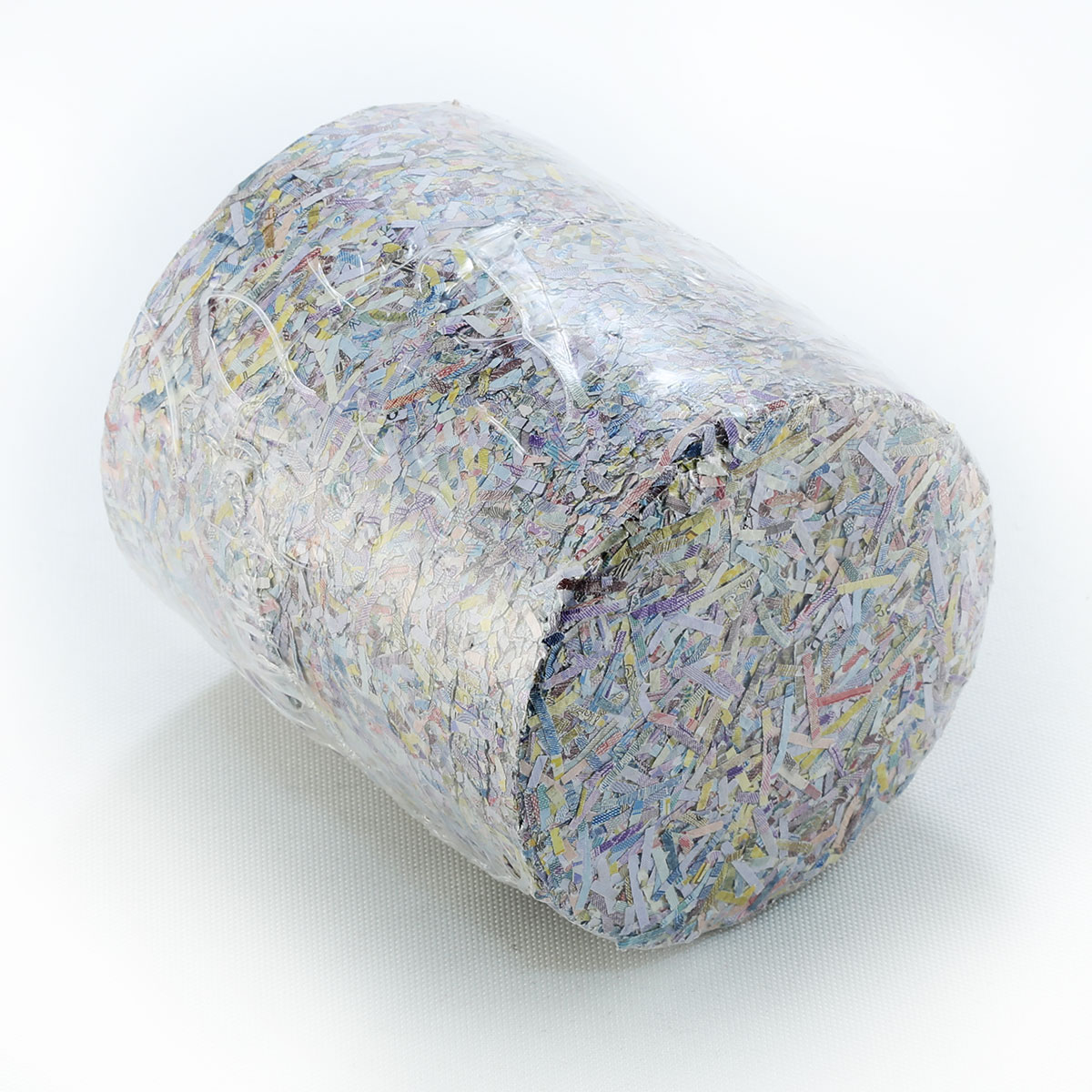 Ukraine, Pressed Shredded Ukrainian Currency Briquette mix 1, 5, 10, 50 hryvnas